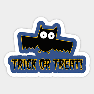 Funny Halloween Bat Sticker